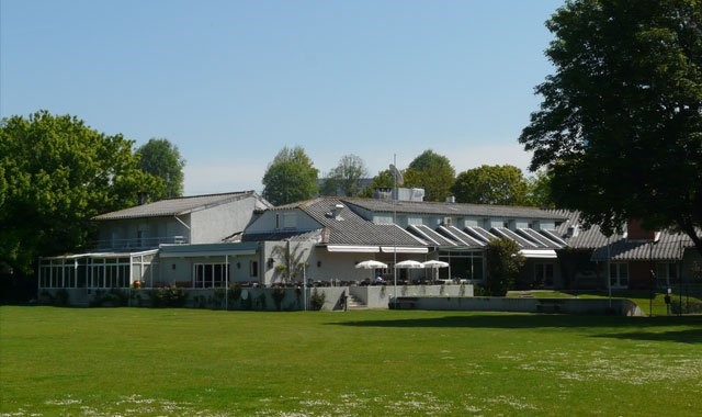 View of the Oporto Cricket & Lawn Tennis Club from the sports field